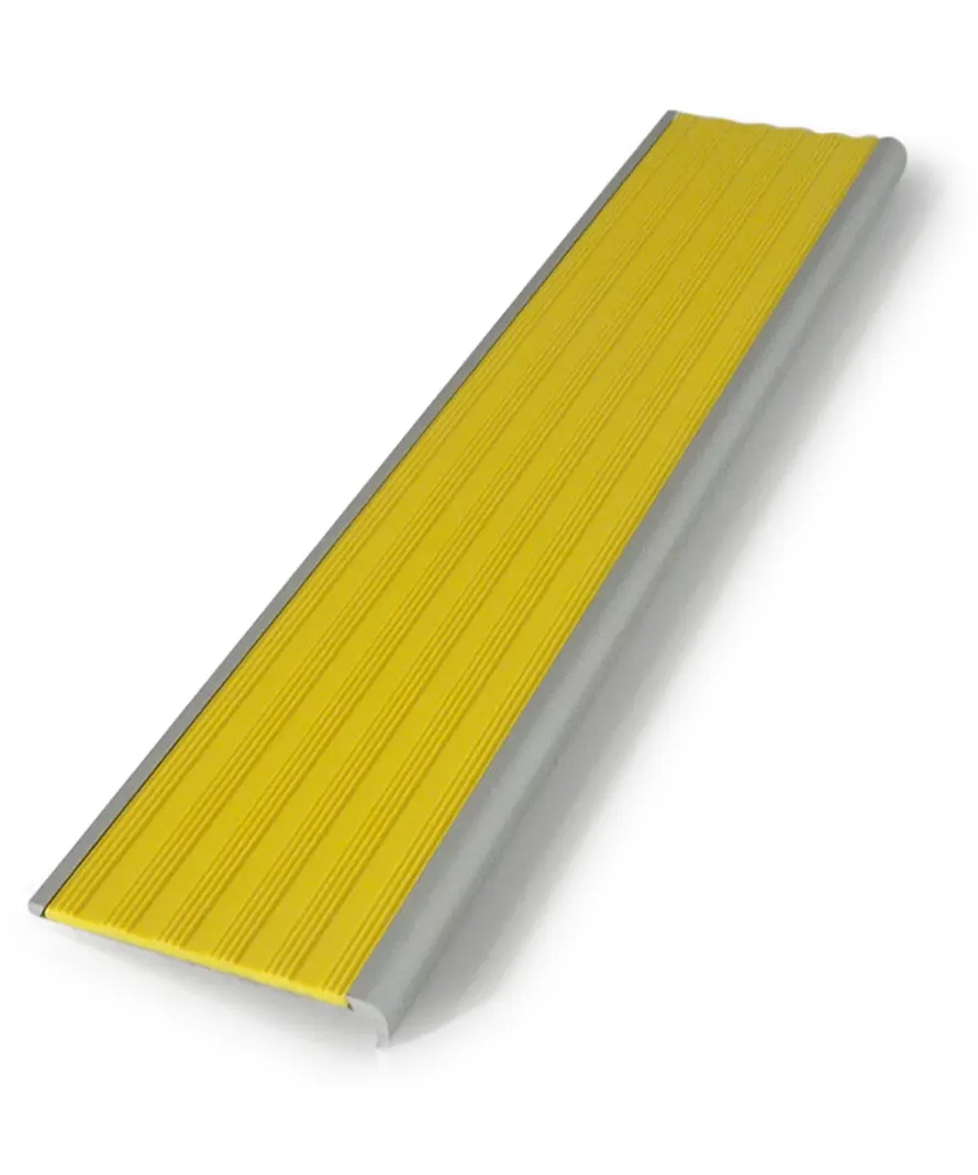 Aluminium stair nosing – Recessed with PVC insert- ST9