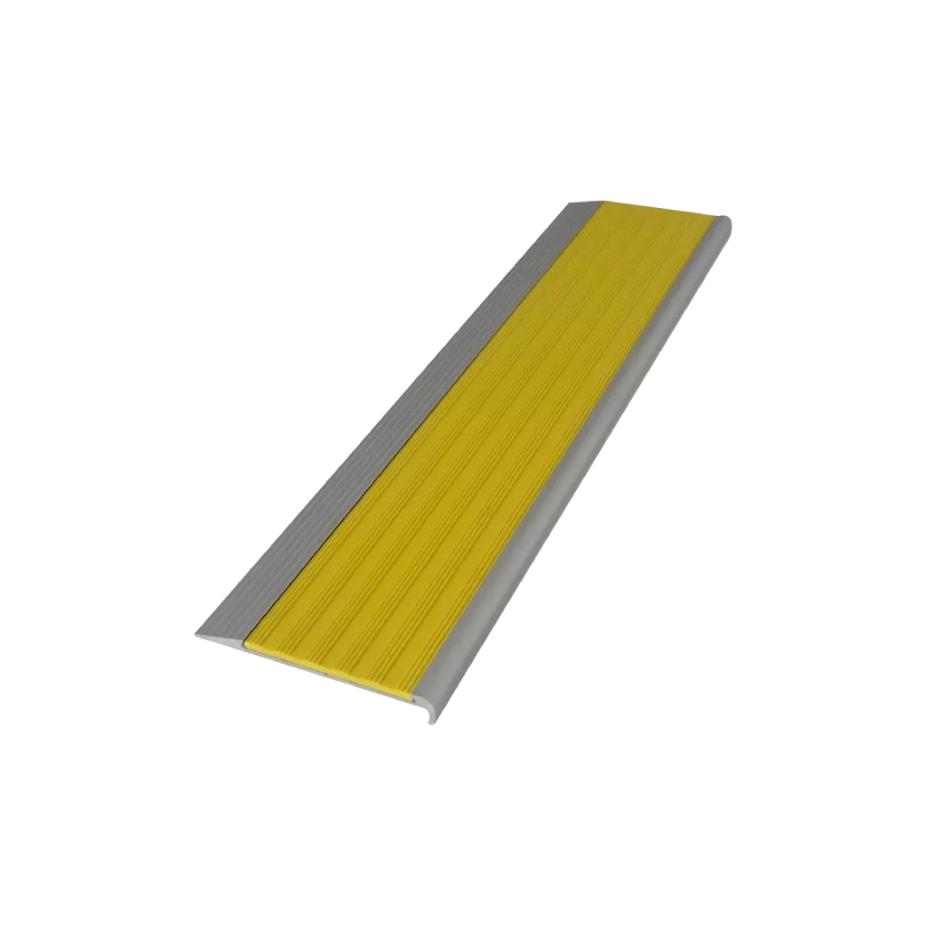 Aluminium stair nosing with PVC insert- ST4