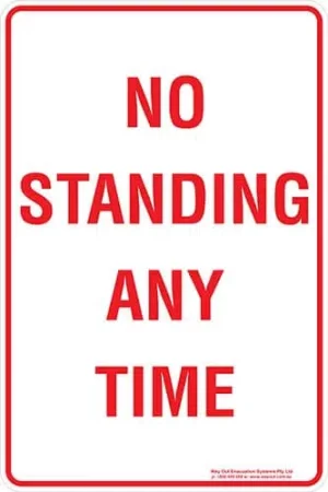 Carpark No Standing Any Time