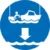 Lower rescue boat IMO Sign