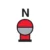 Fixed Nitrogen fire extinguishing bottle in protected area