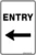 Carpark Entry Arrow Left
