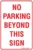 Carpark No Parking Beyond This Sign