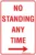 Carpark No Standing Any Time Arrow Right