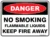 Danger No Smoking Flammable Liquids Keep Fire Away