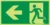 Running Man Exit LEFT 24M Luminous Sign